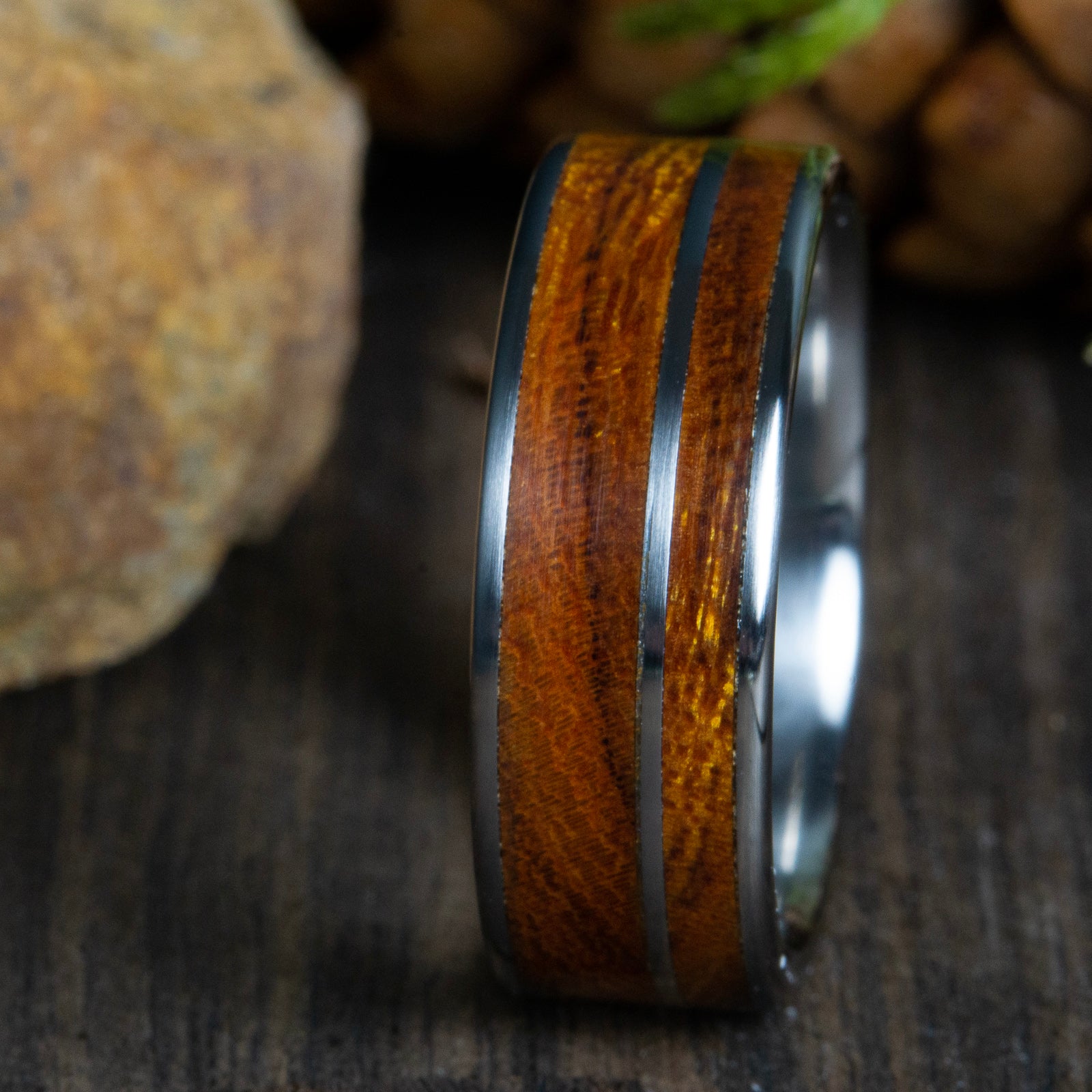 Wood Ring, Tungsten Carbide Ring, Mens Wood Ring, wooden ring, Wood, wooden  rings, wedding band, Wood rings for men, Wood Inlay ring